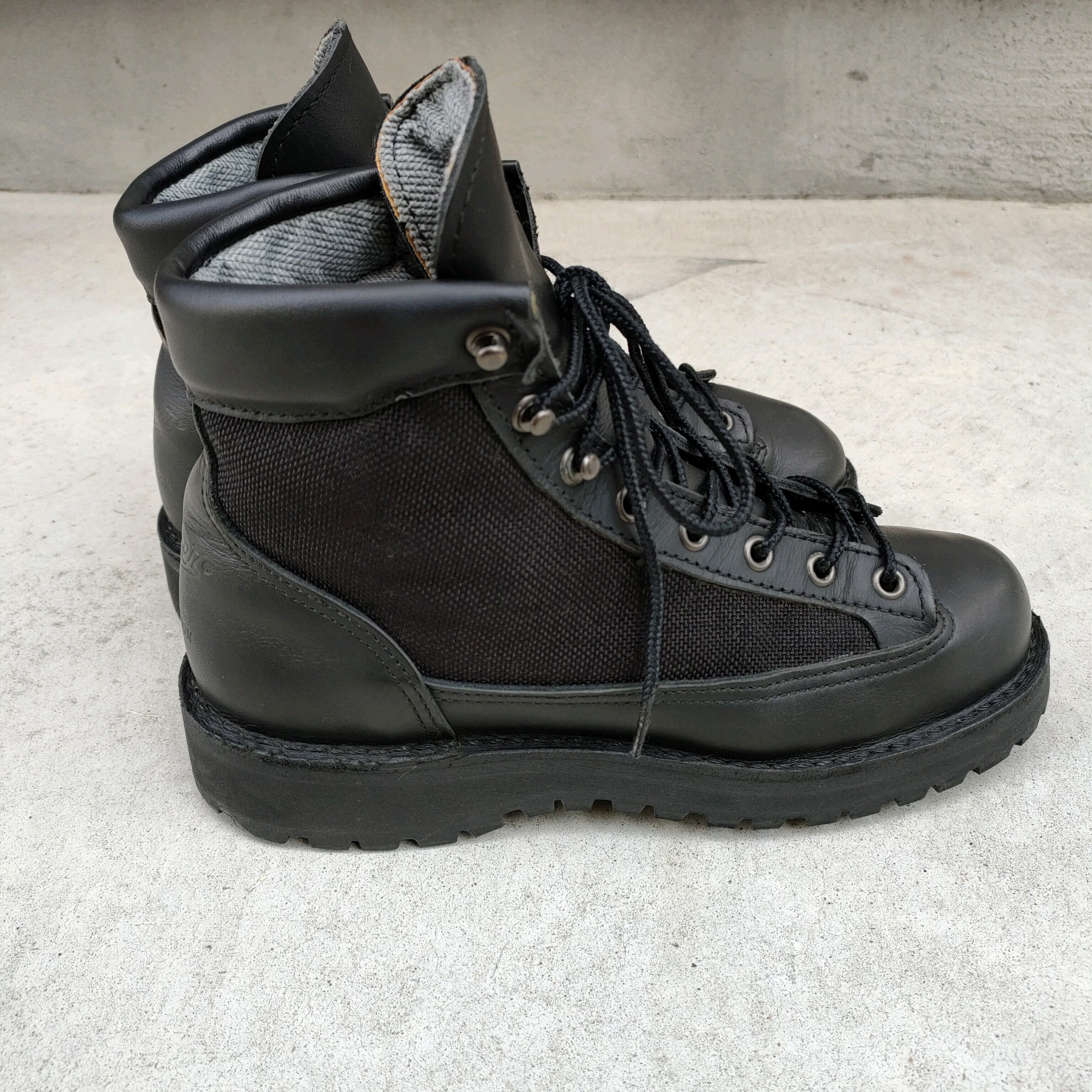 ○【00s/USA製】美品/ダナーDanner/DANNER  LIGHT/31400X/Y2K/白タグ/ゴアテックスGORE-TEX/vibram/レザー×ナイロン/トレッキングブーツ/23/US5ハーフ/EUR37/UK4/黒/QJ080005/