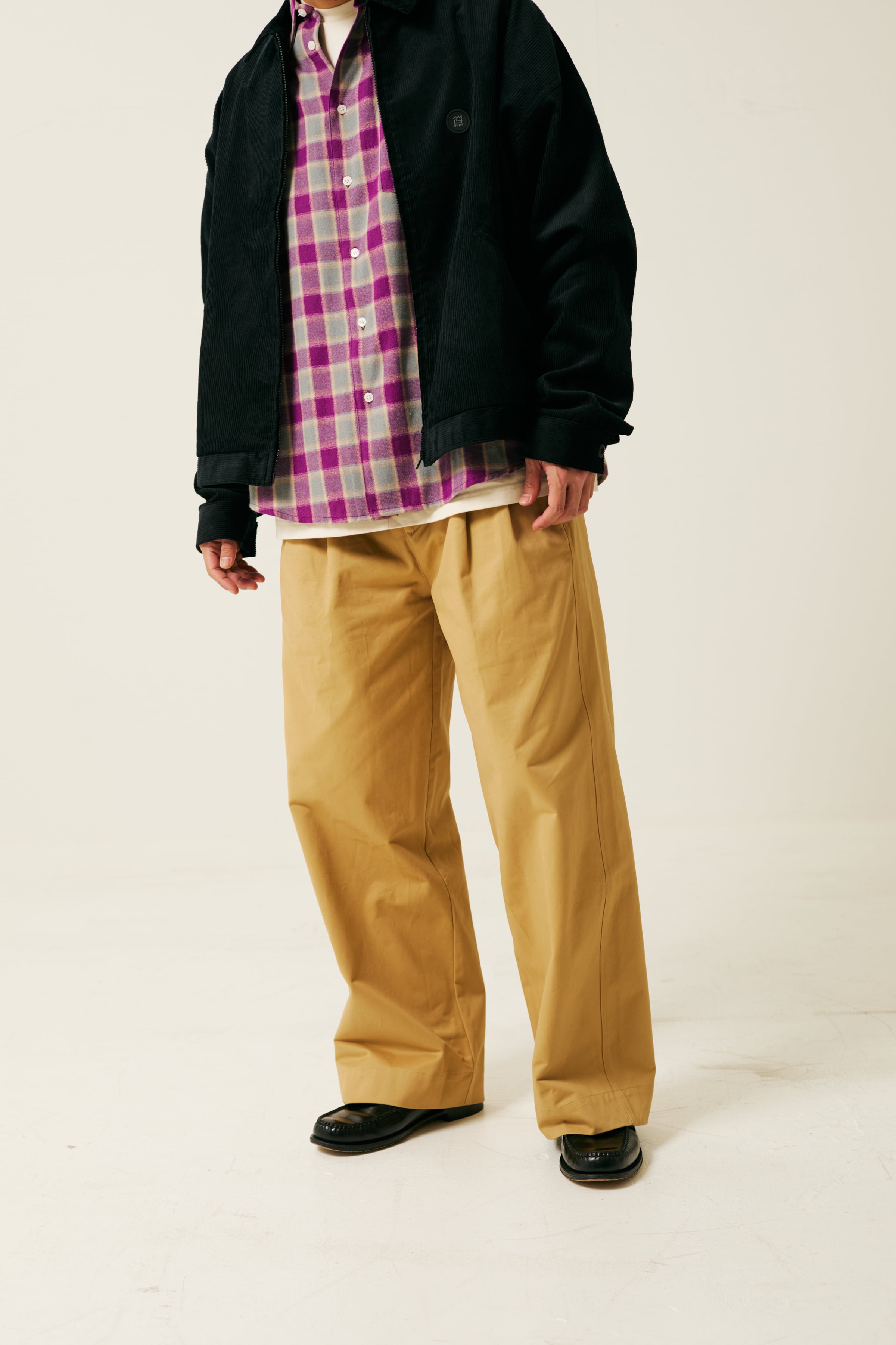 2TUCK WIDE CHINO PANTS (2 colors) | NNBF
