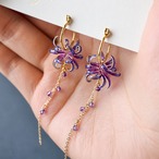打ち上げ花火 －Spider lily－ | Japanese Fireworks & Red Spider Lily Earrings
