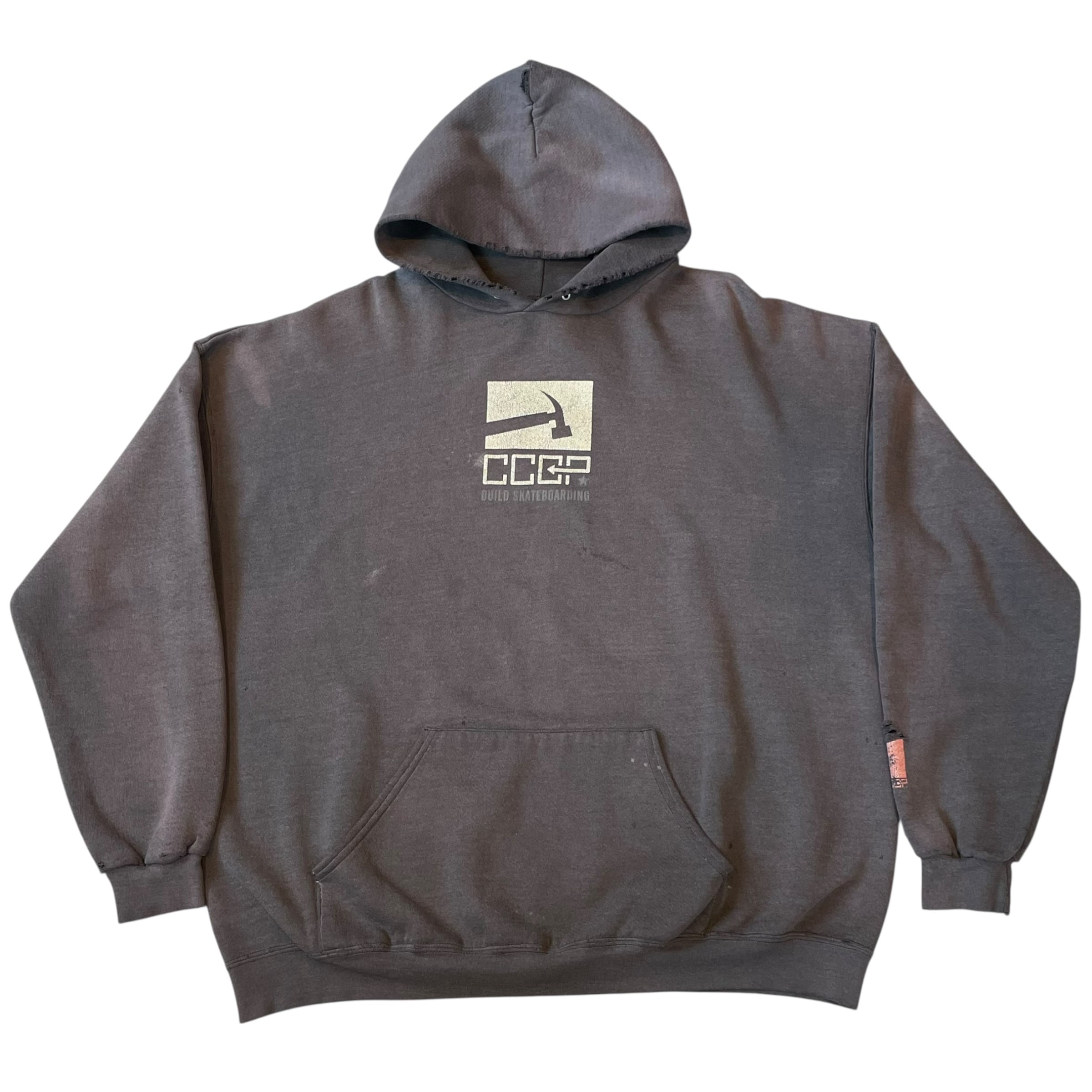 90s CCCP BUILD SKATEBOARDING "Good fade" Sweat hoodie
