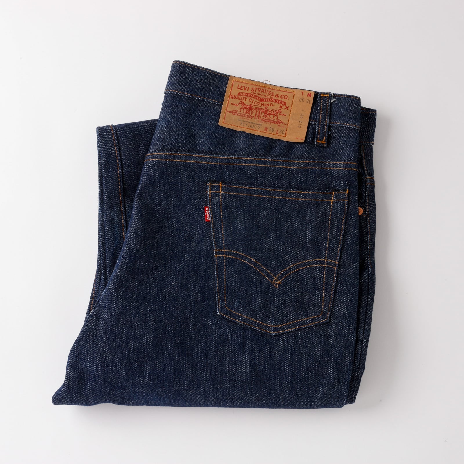 60〜70'sヴィンテージ　メッセージプリントファブリック　カットオフパンツ 60〜70'sヴィンテージ メッセージプリントファブリック カット