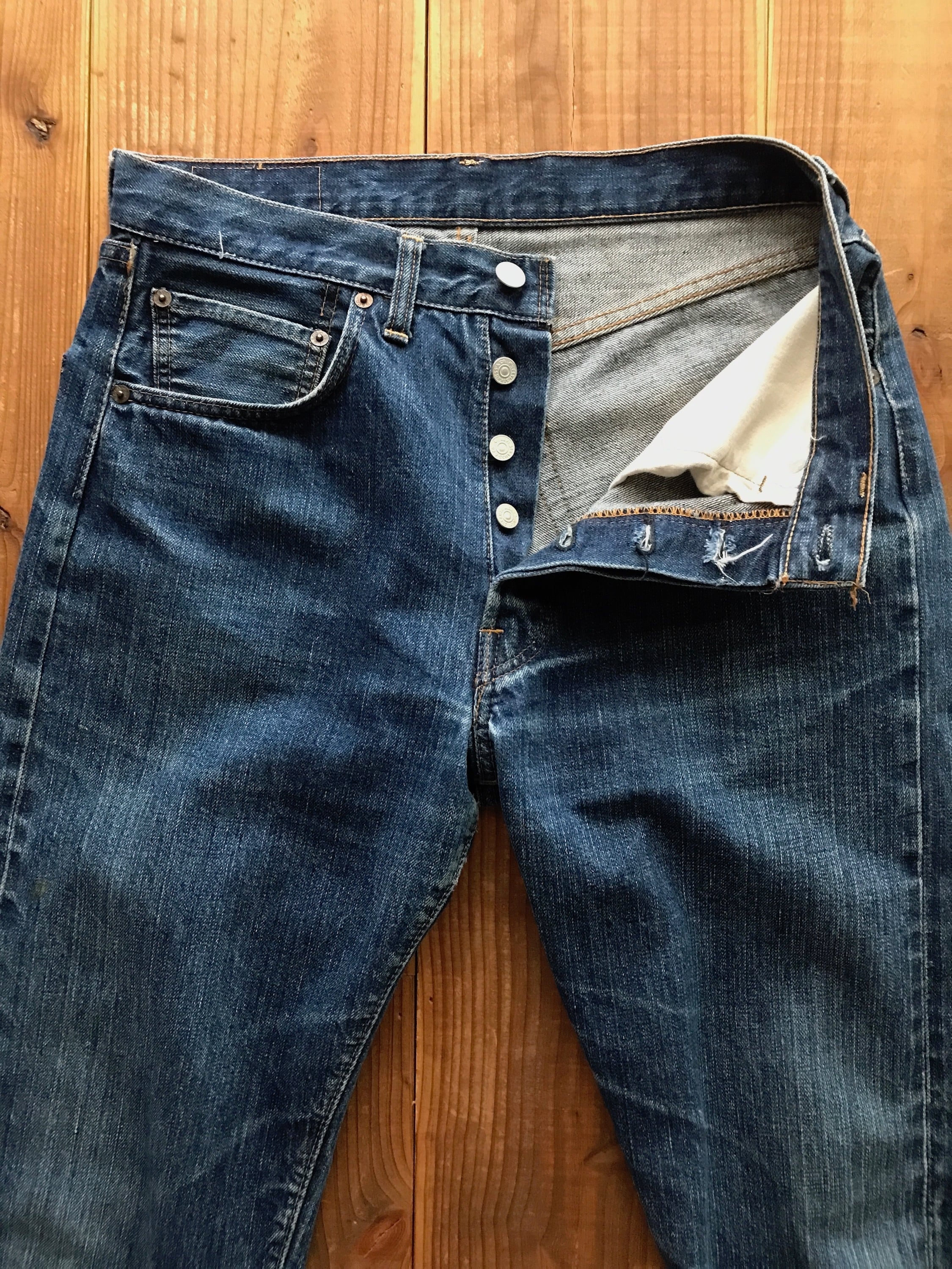 70's Levi's 501 66前期　デニムパンツ　極上縦落ち