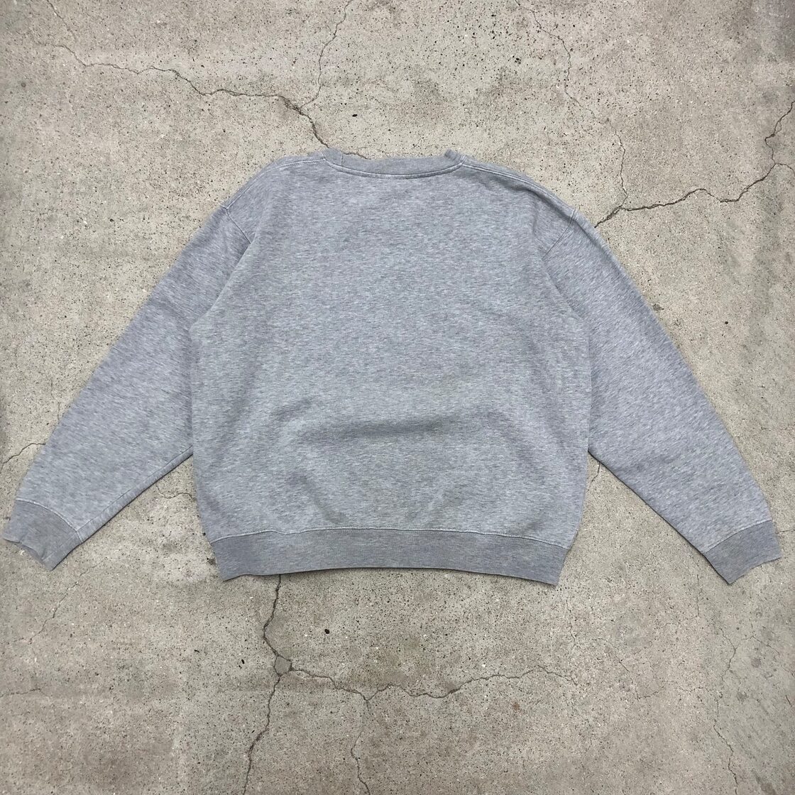 90～00s OLD STUSSY/Logo patch Sweat/紺タグ/China製/S/ロゴパッチ 