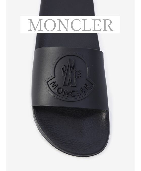 MONCLER ブラック スライドサンダル バジーレ スライドサンダル By：MONCLER（モンクレール） | dranb