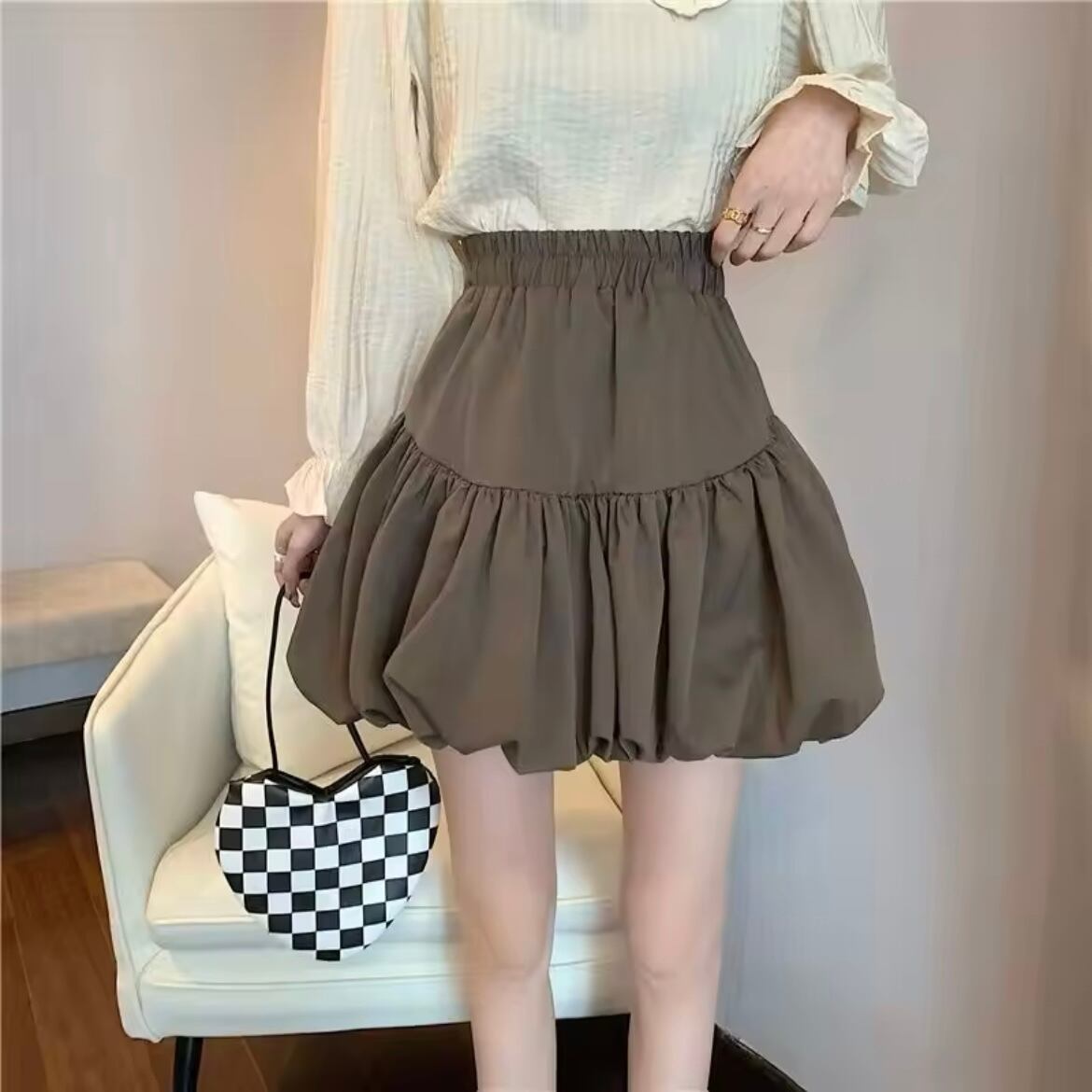 ガーリーバルーンミニスカート