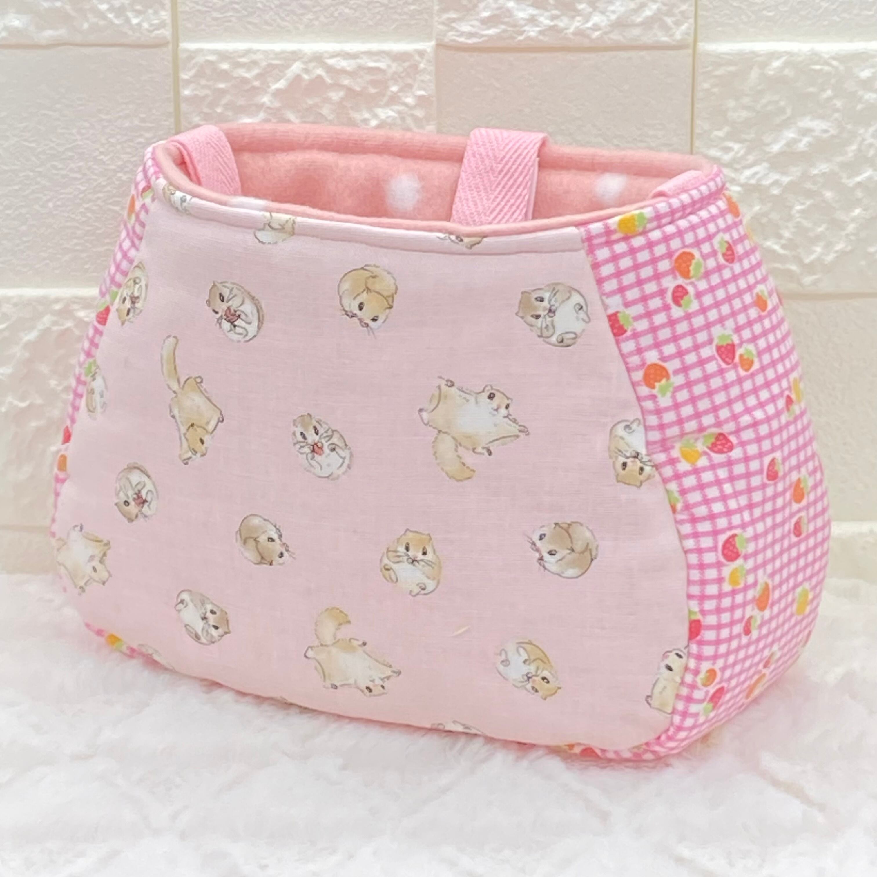 フクロモモンガ　ポーチ　こむすびsize こむすびポーチ | ぷくぷくインテリア