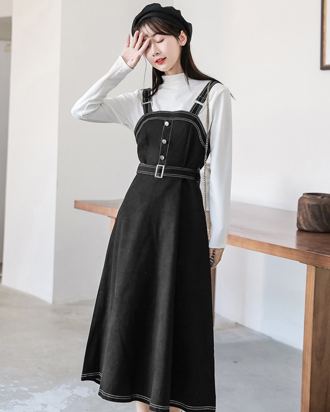 即納【one-size】ジャンパースカート サロペットワンピース♡J491 | luvxy 