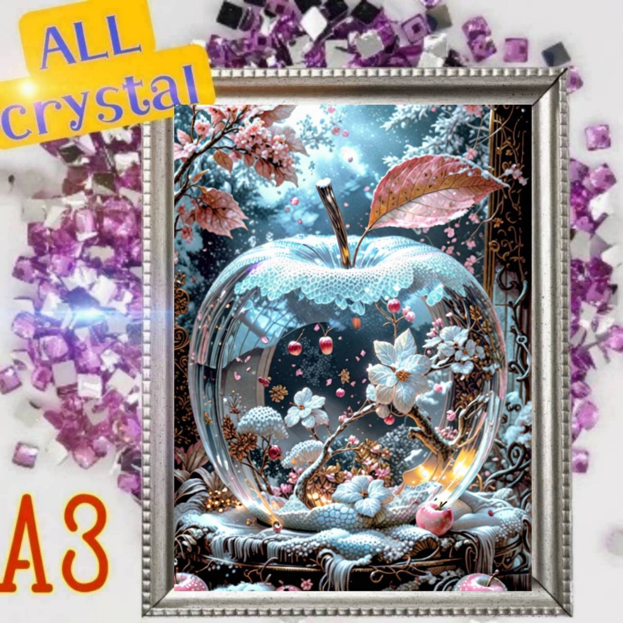 ALLクリスタルビーズ☆四角ビーズ【crystal-901】A3サイズ☆ダイヤモンドアート