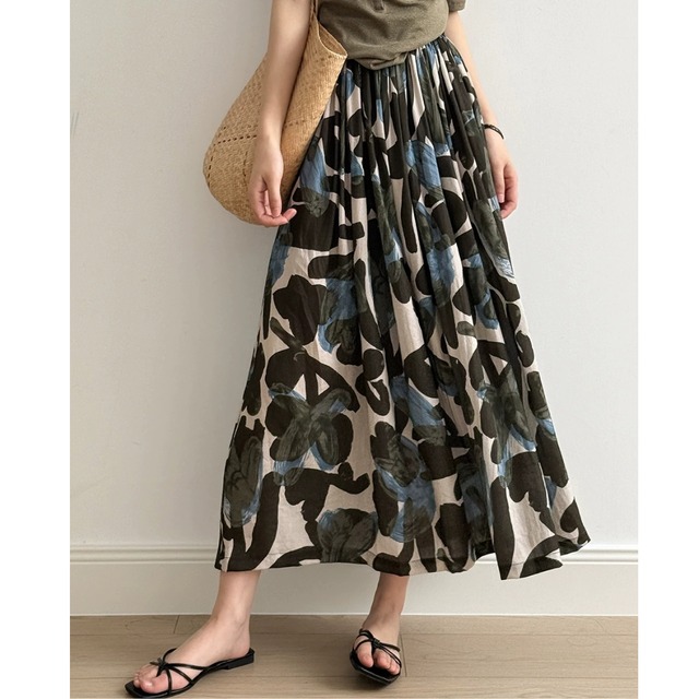 フラワーフレアスカート 0006