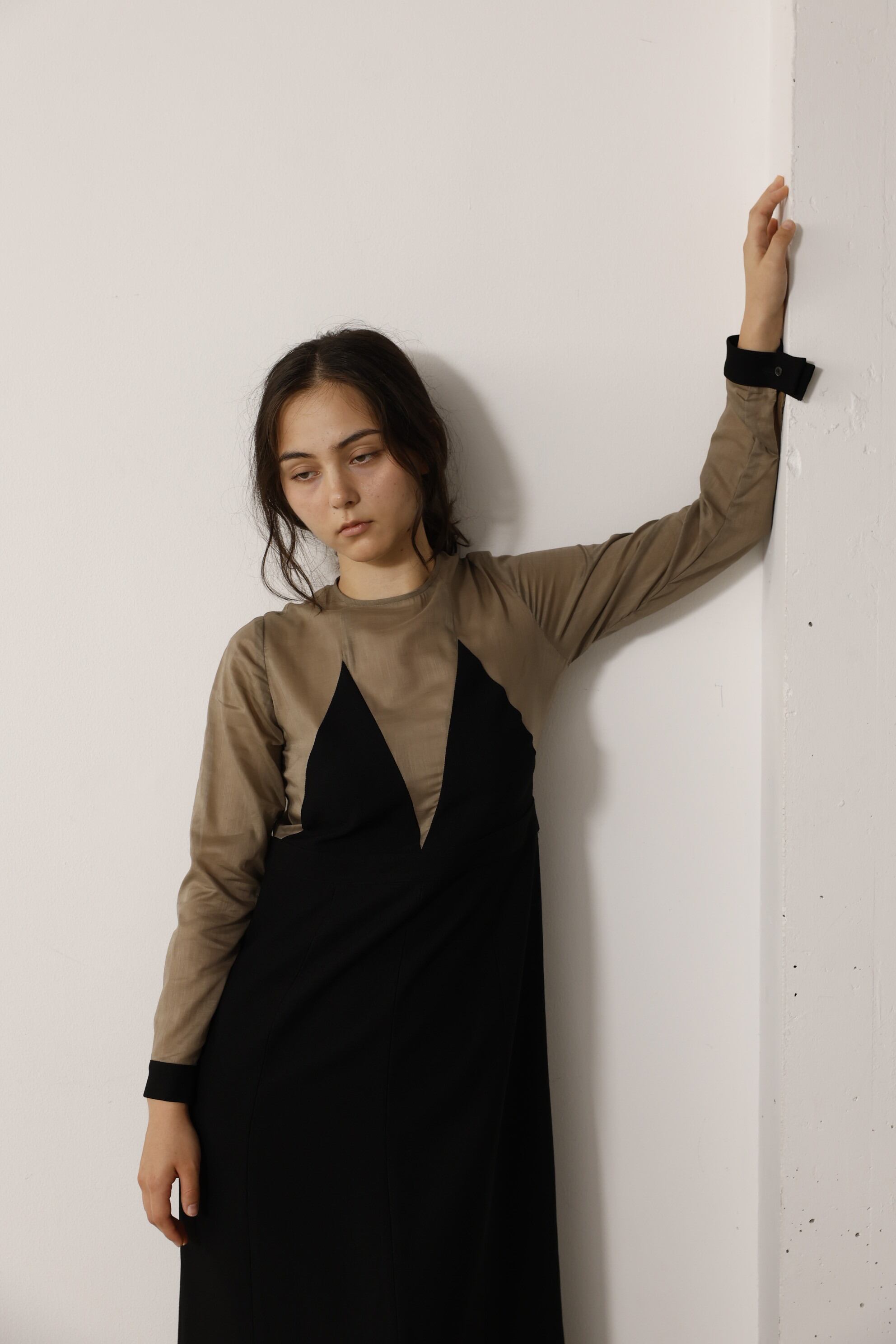 ゴアードロングドレス Gored long dress | ANNIK 