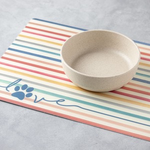 ペット用ランチマット　ストライプ プレースマット  [カラー: ストライプ]