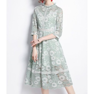 Fashion Lace Stand Collar  Dress 〖No.M01〗