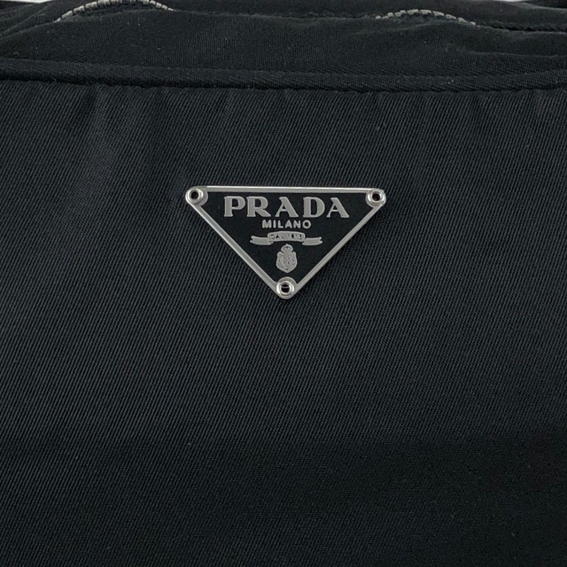 PRADA プラダ ハンドバッグ ブラック トライアングルロゴ ナイロン ボストン カデナ vintage ヴィンテージ オールド w7yvkr