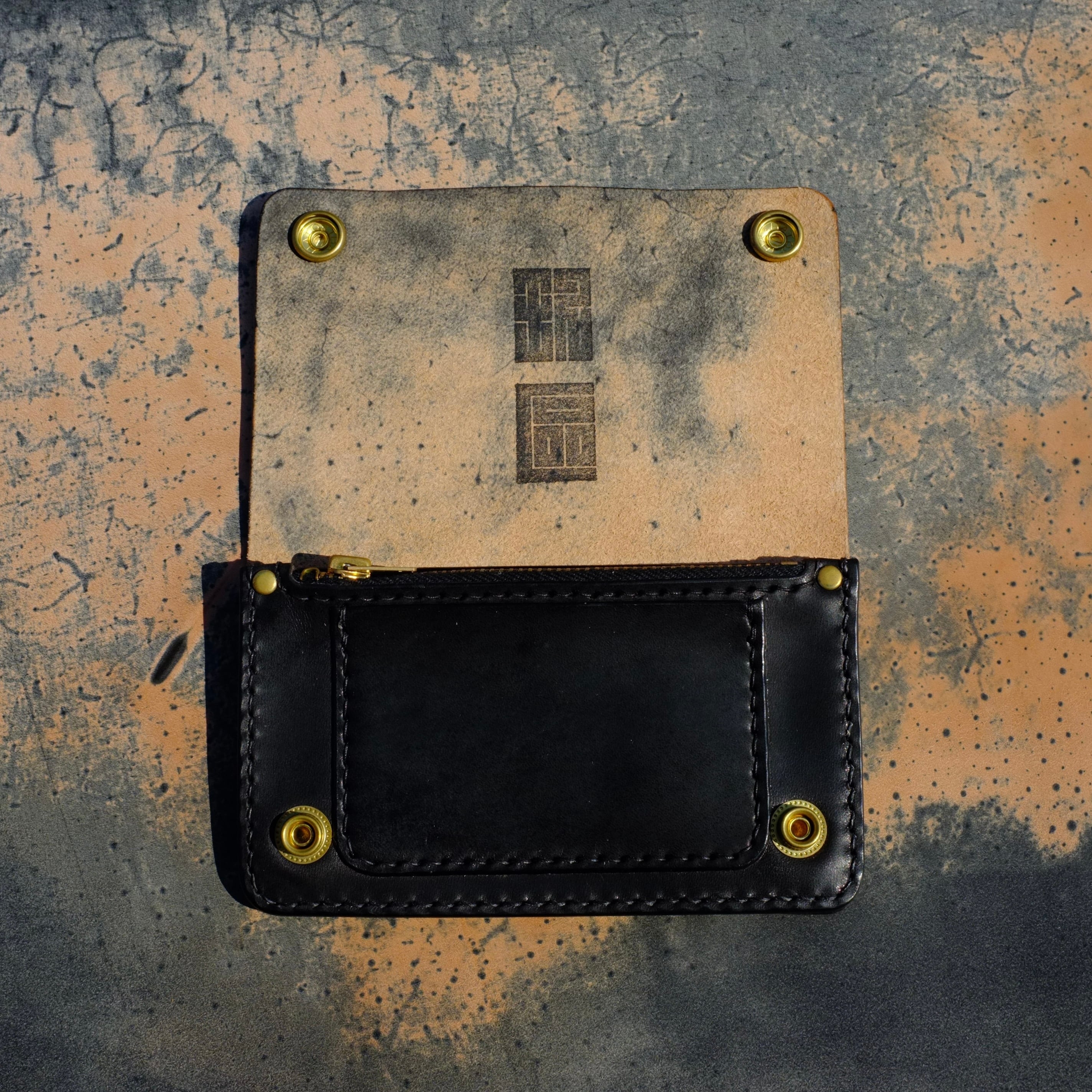在庫品】ミドルトラッカーウォレット 壱 GUIDI CULATTA CAVALLO 弐層式