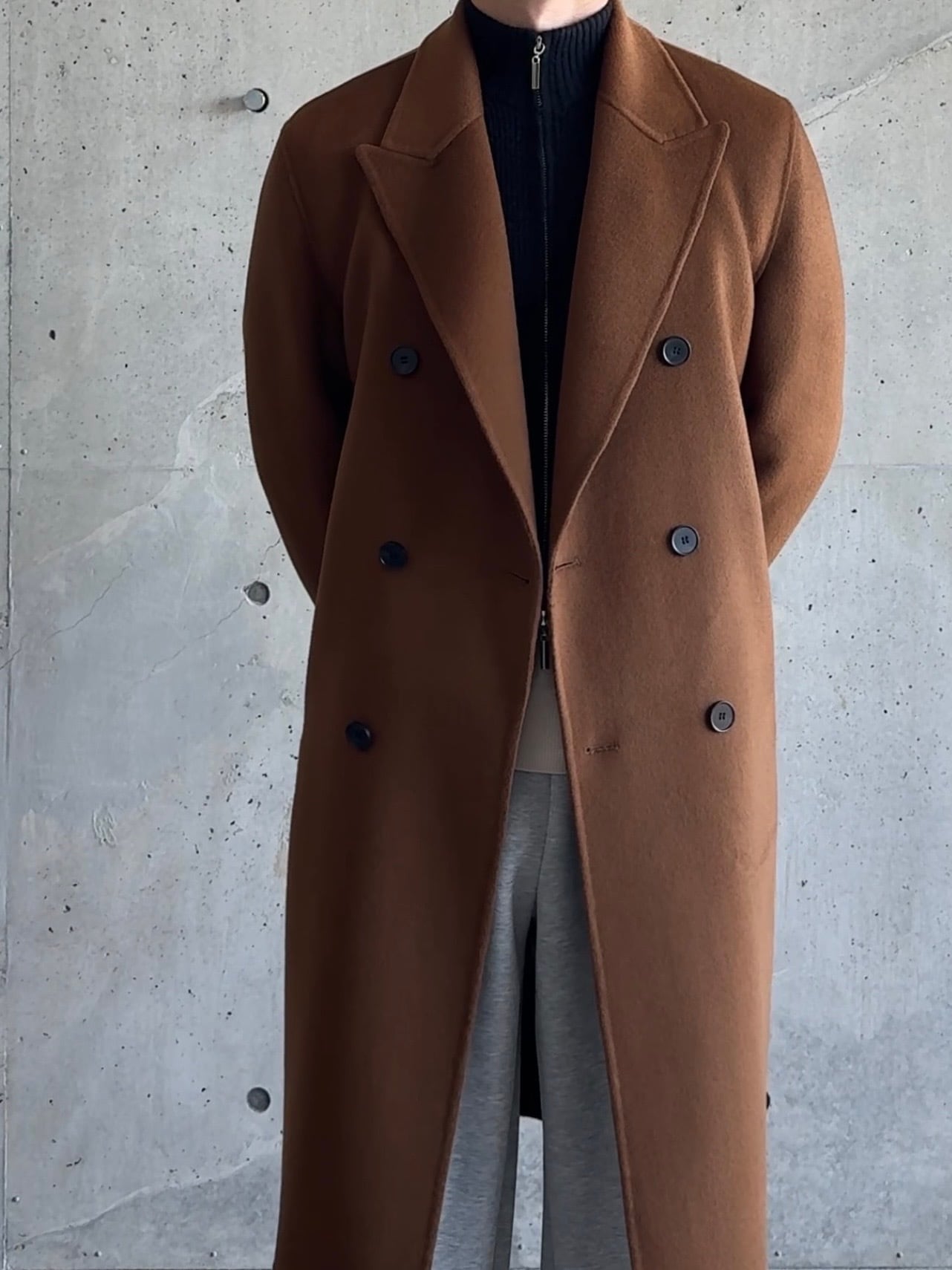 ウールカジュアルダブルコート | Wide Range