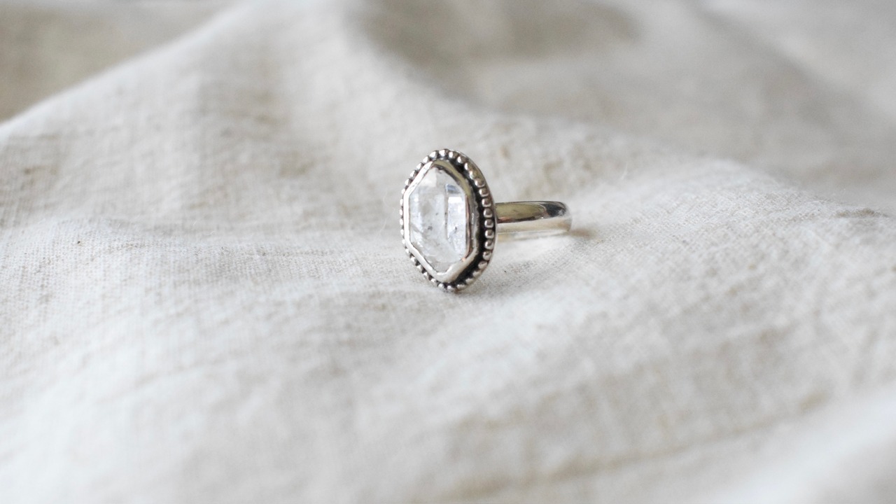 Harkimer diamond silver ring《silver925》【受注製作】