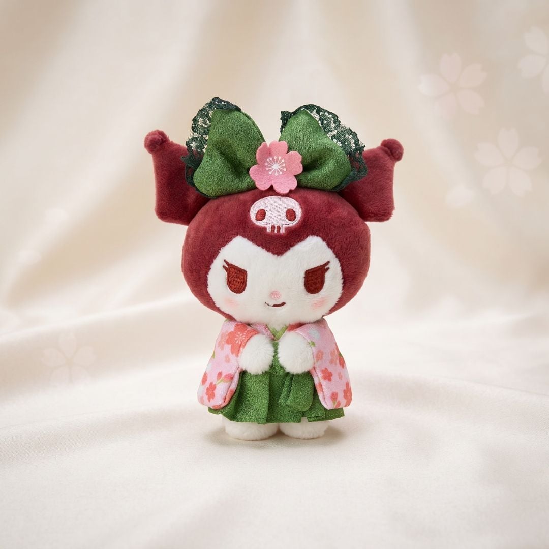 抹茶着物 クロミ マスコットぬいぐるみ|大人かわいい和風サンリオ