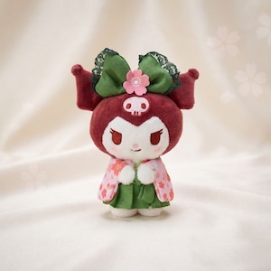 抹茶着物 クロミ マスコットぬいぐるみ|大人かわいい和風サンリオ