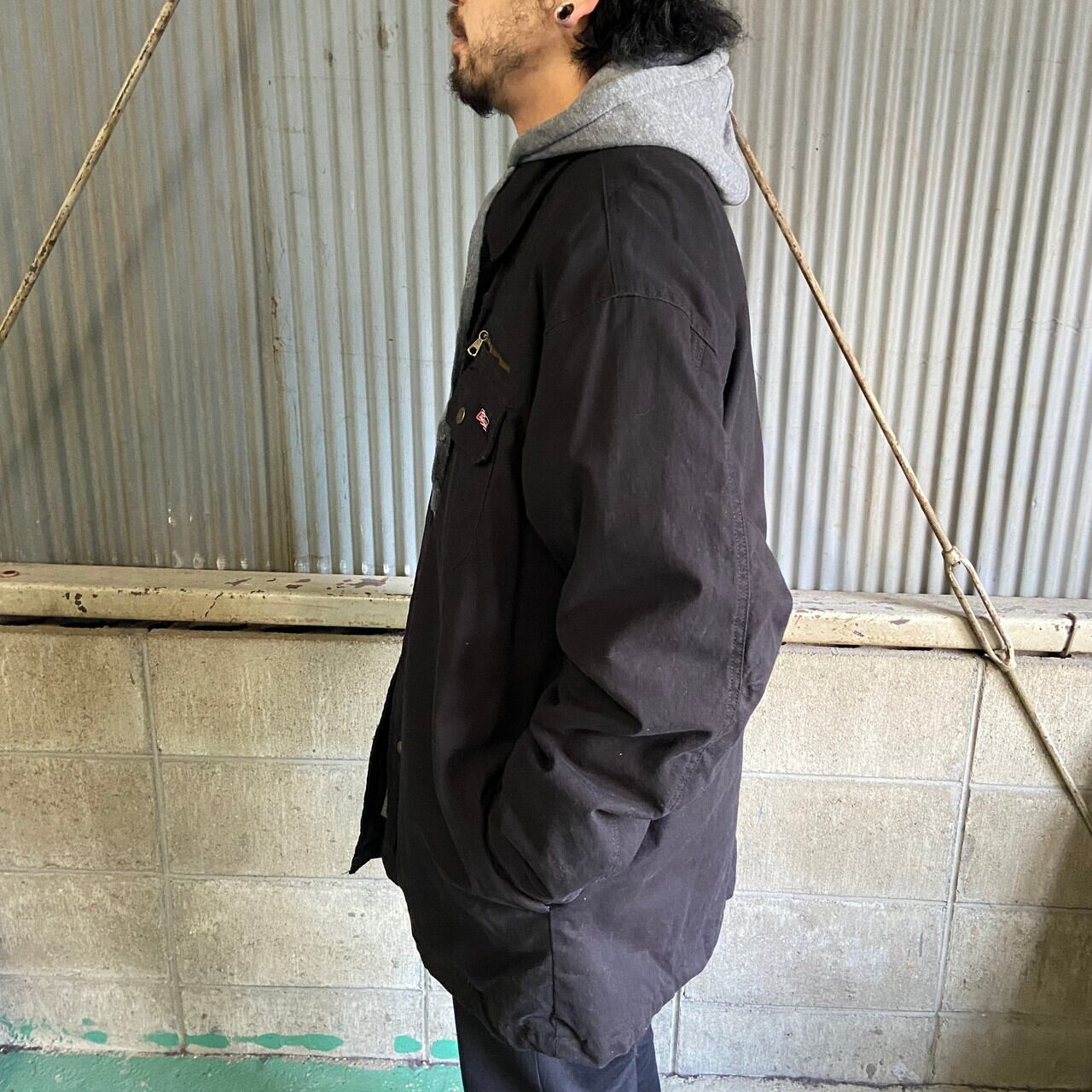 ディッキーズ Dickies フード付き レイヤード風 ダック地ワークジャケット メンズXXL /eaa383885