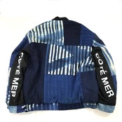 【bomber15】再構築リバーシブル中綿ボンバー KIMONO × indigo MIX BOMBER JACKET