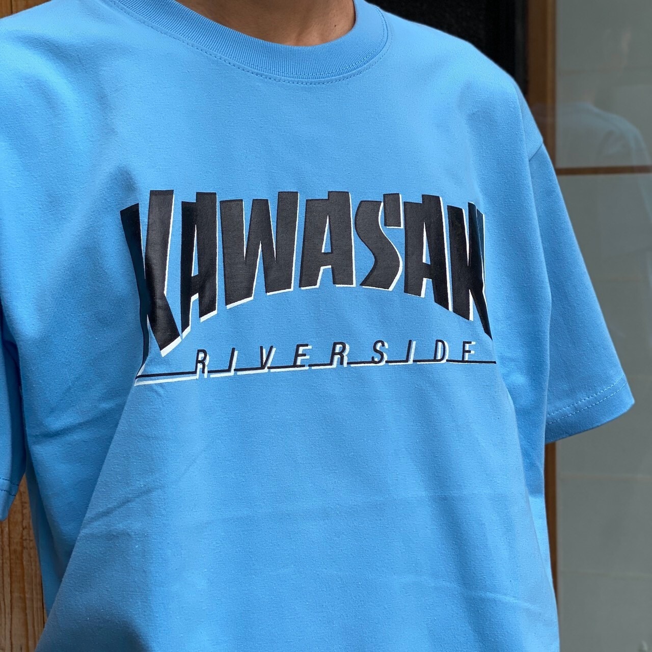 RIVERSIDE BASE 『KAWASAKI』T-SHIRTS - KAWASAKI BLUE -