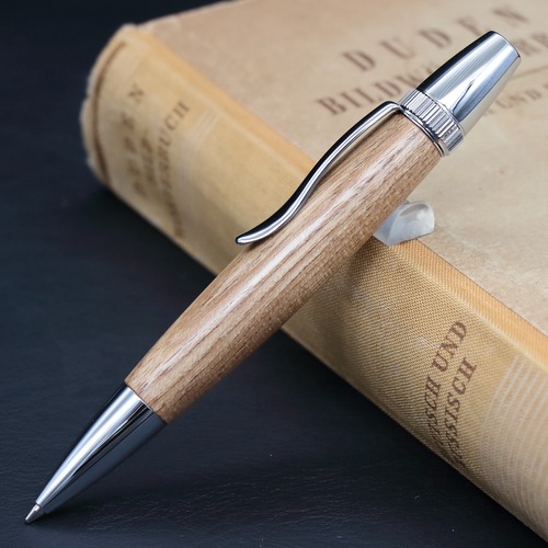 「アイヌ最強の樹木神 イヌエンジュ/犬槐・Chouette」木軸ペン 銘木ボールペン Viriditas ジェットストリーム芯対応