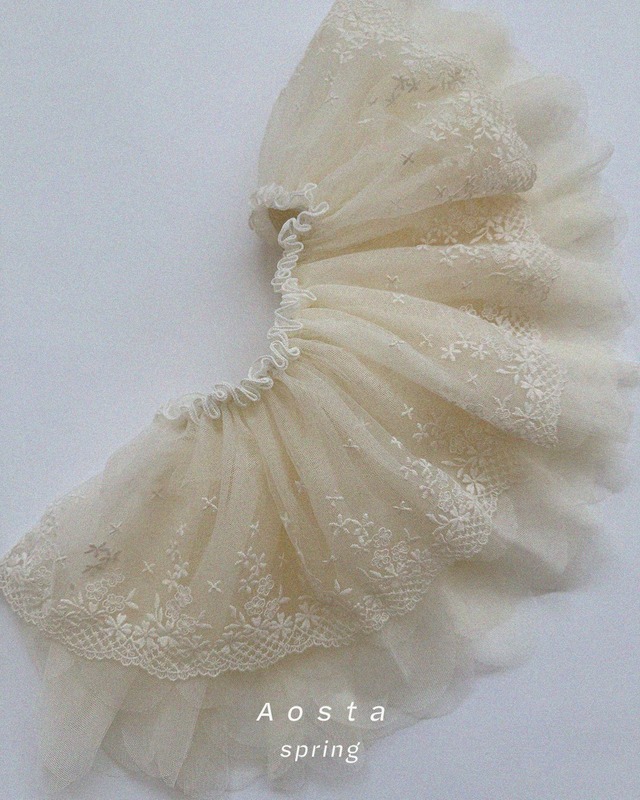 〘即納〙Aosta / Lace Tulle Skirt