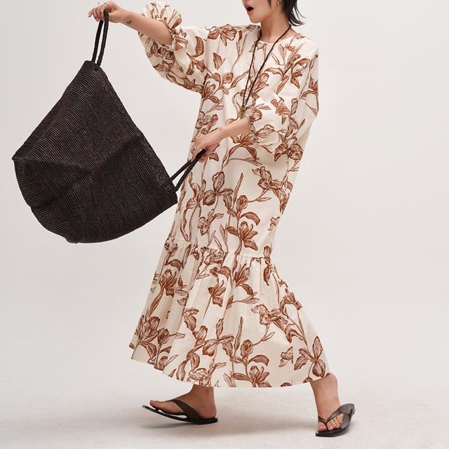 natural botanical design one-piece