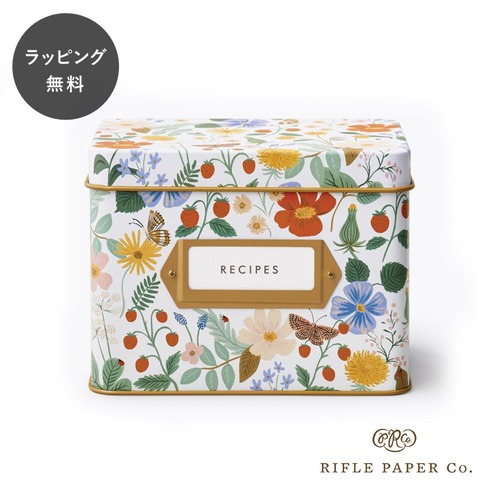 【10時までのご注文で当日出荷】ライフルペーパー レシピボックス ストロベリーフィールド Rifle Paper Co. rpc-128