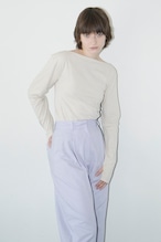 CLANE クラネ　ARRANGE BOAT NECK TOPS BEIGE