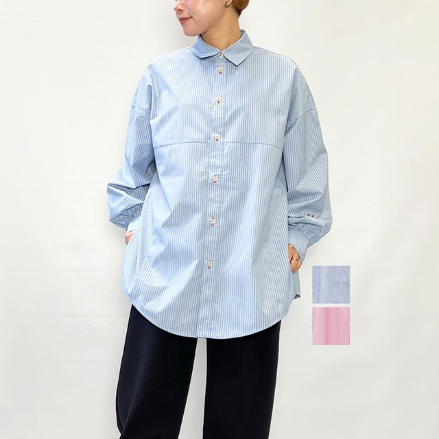 HeRIN.CYE へリンドットサイ Switching shirt 530JSM30-0221 2026春夏新作  [送料無料]