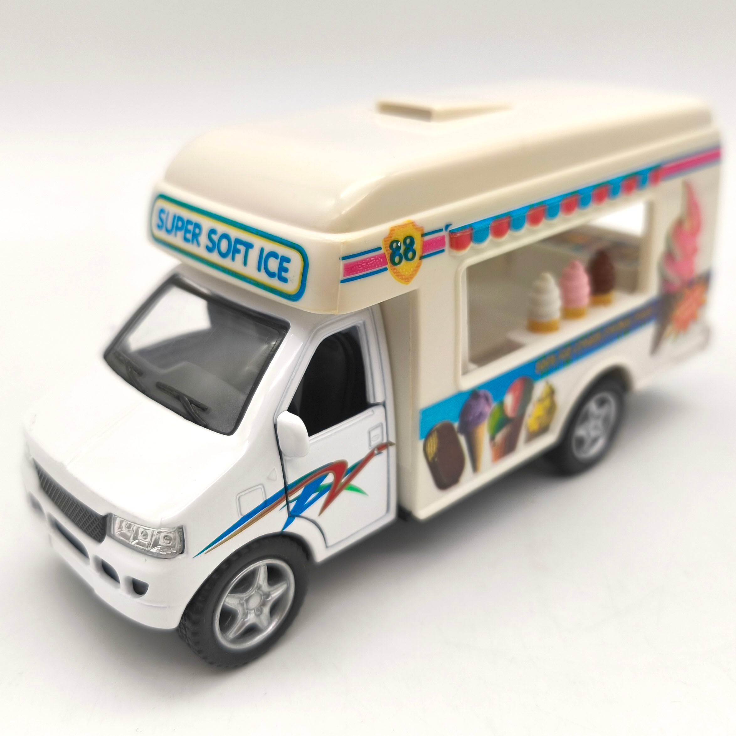 Kinsfun・アイスクリームトラック・プルバック・ダイキャスト