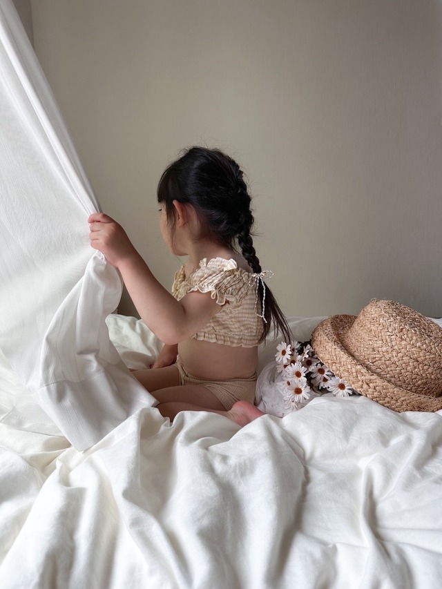 «即納»milktea frill swim wear