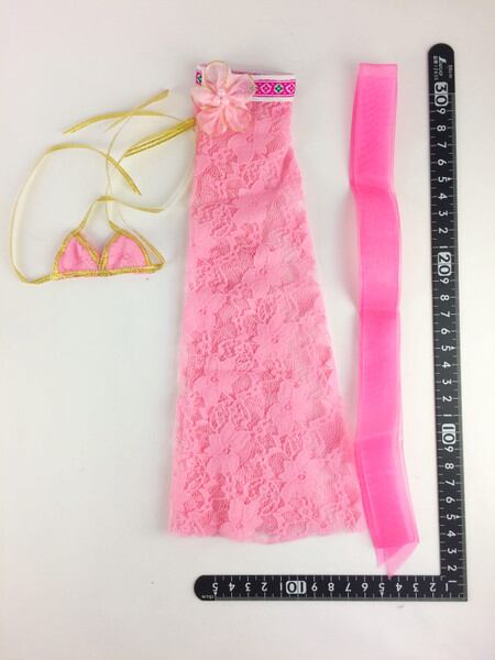 ドール服 1/6 女性用27 Phicen向け ピンクドレス SL3110 VIMI - 画像1