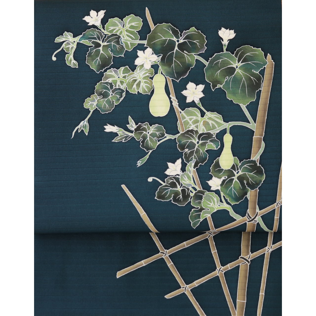 手描き友禅 染名古屋帯「瓢箪」仕立て上がり品