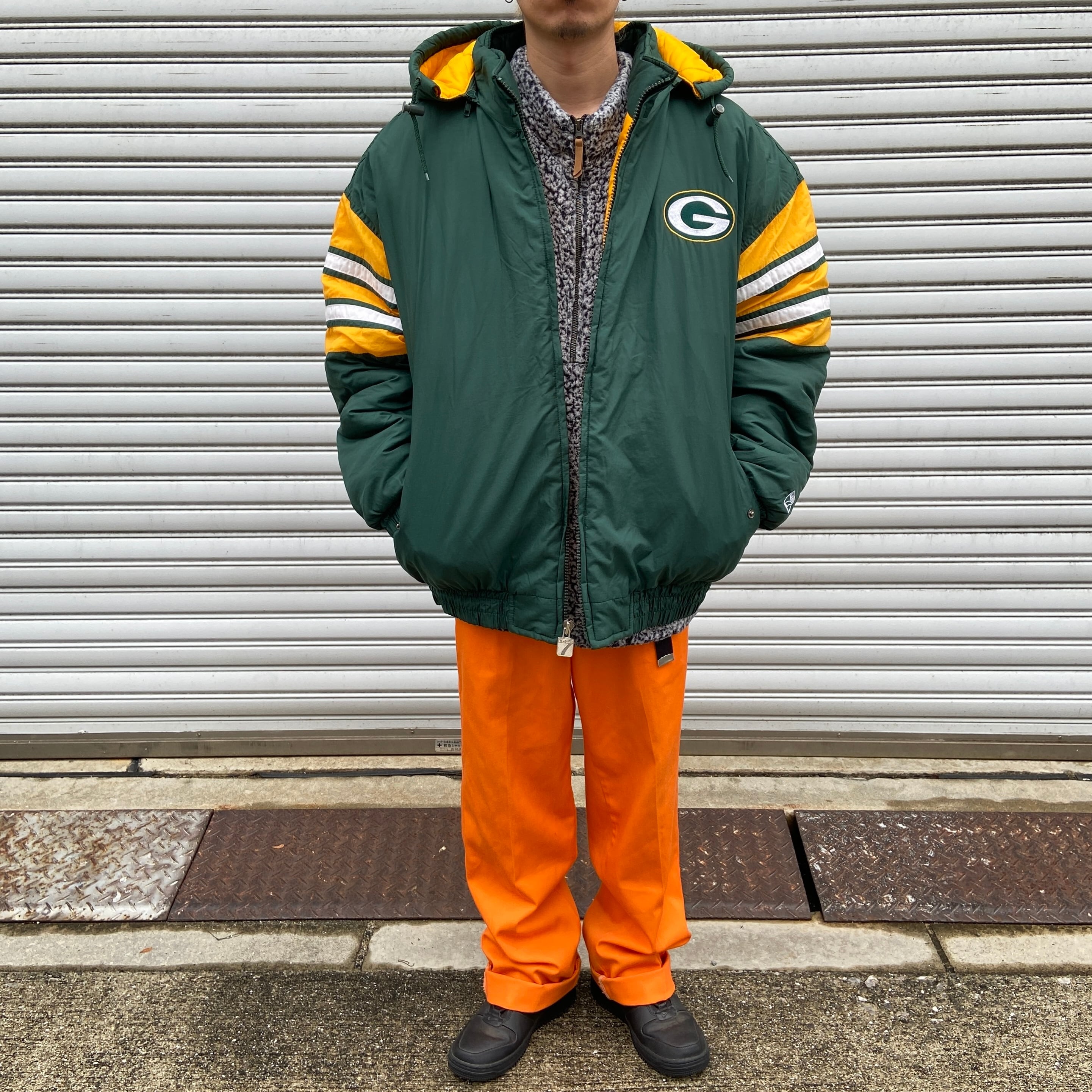 希少2XL☆US輸入90s】NFLグリーンベイパッカーズ刺繍トラック 希少2XL☆US輸入90s】NFLグリーンベイパッカーズ刺繍トラック