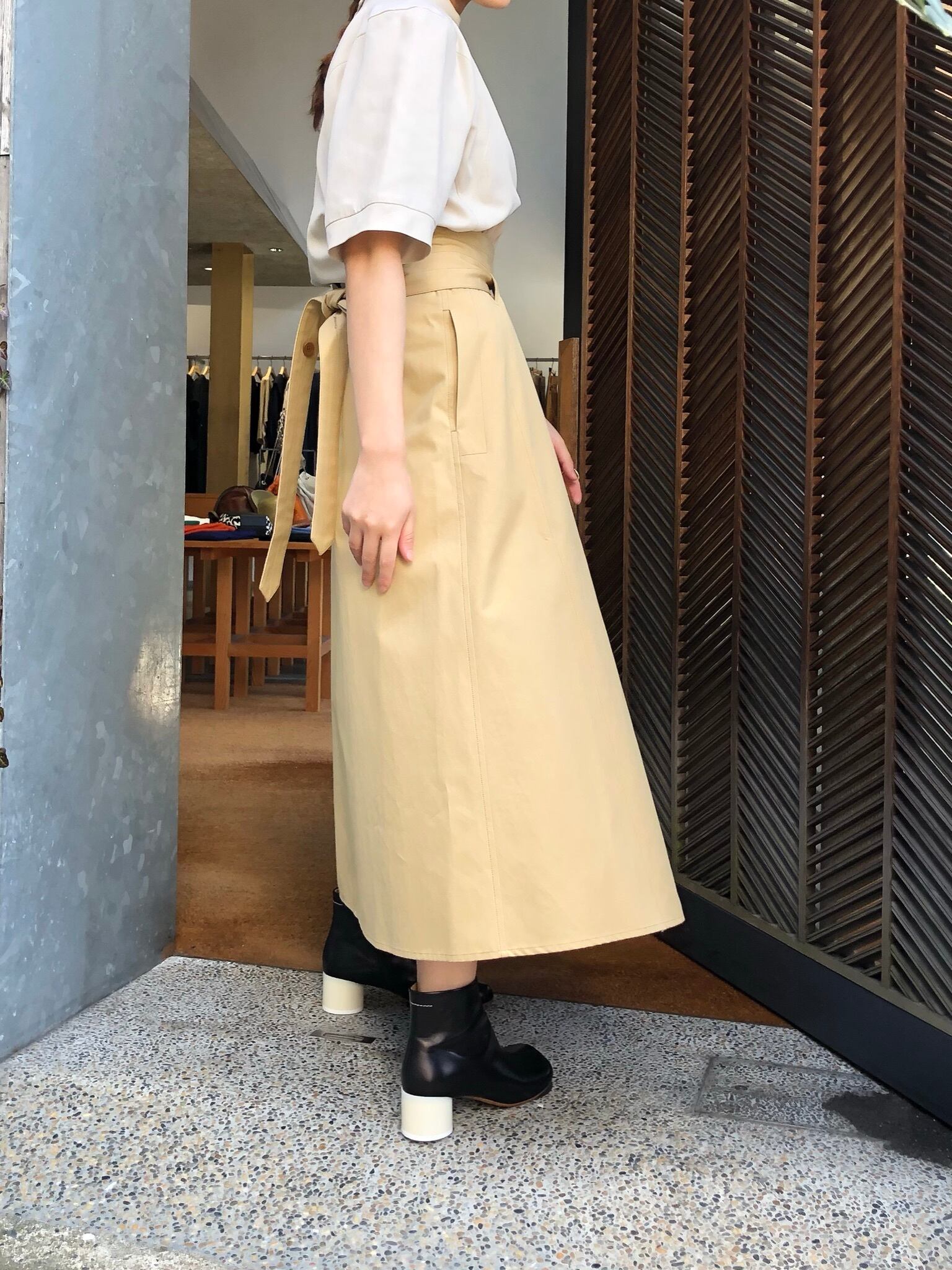 公式直販店 LEMAIRE ルメール 22AW SOFT APRON SKIRT エプロンスカート ...