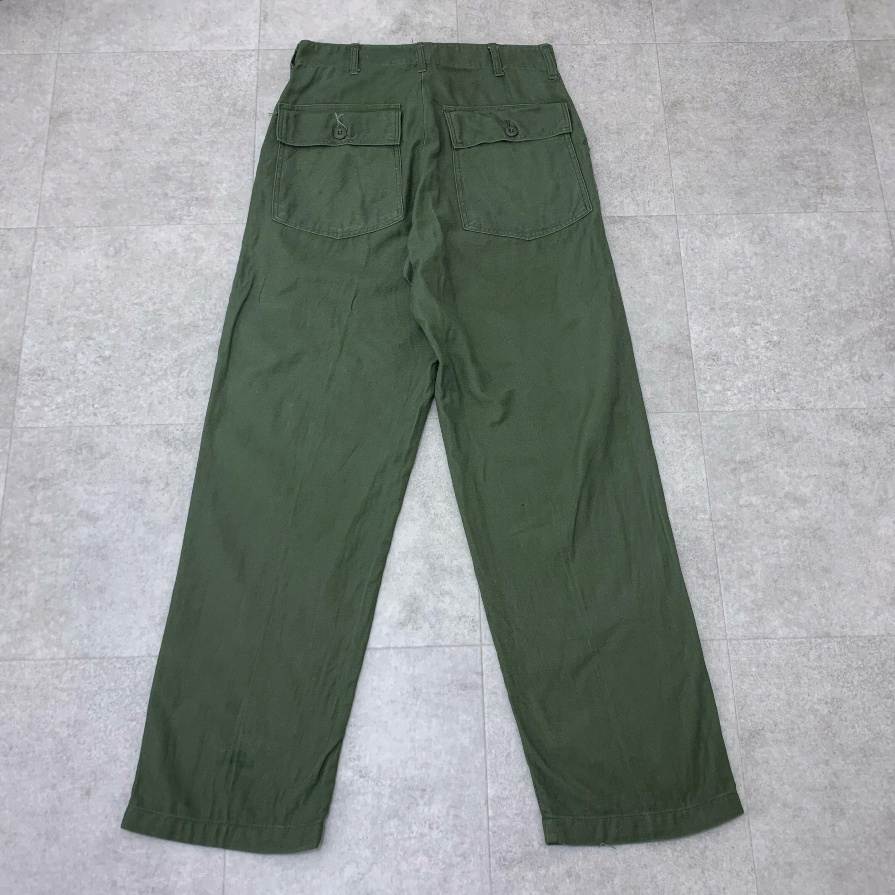 美品 70s usarmy ベイカーパンツ ファティーグ 米軍実物 OG107 アメリカ軍 OG107 実物 ベイカーパンツ ファティーグパンツ ビンテージ