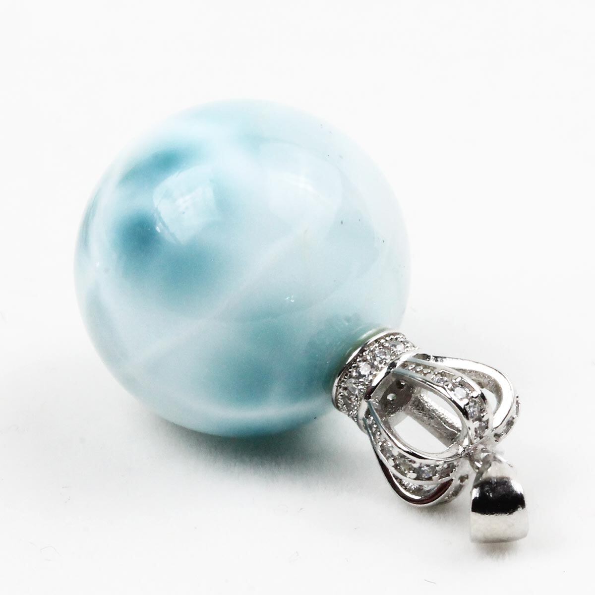 ラリマー 丸玉ペンダント  112-4648