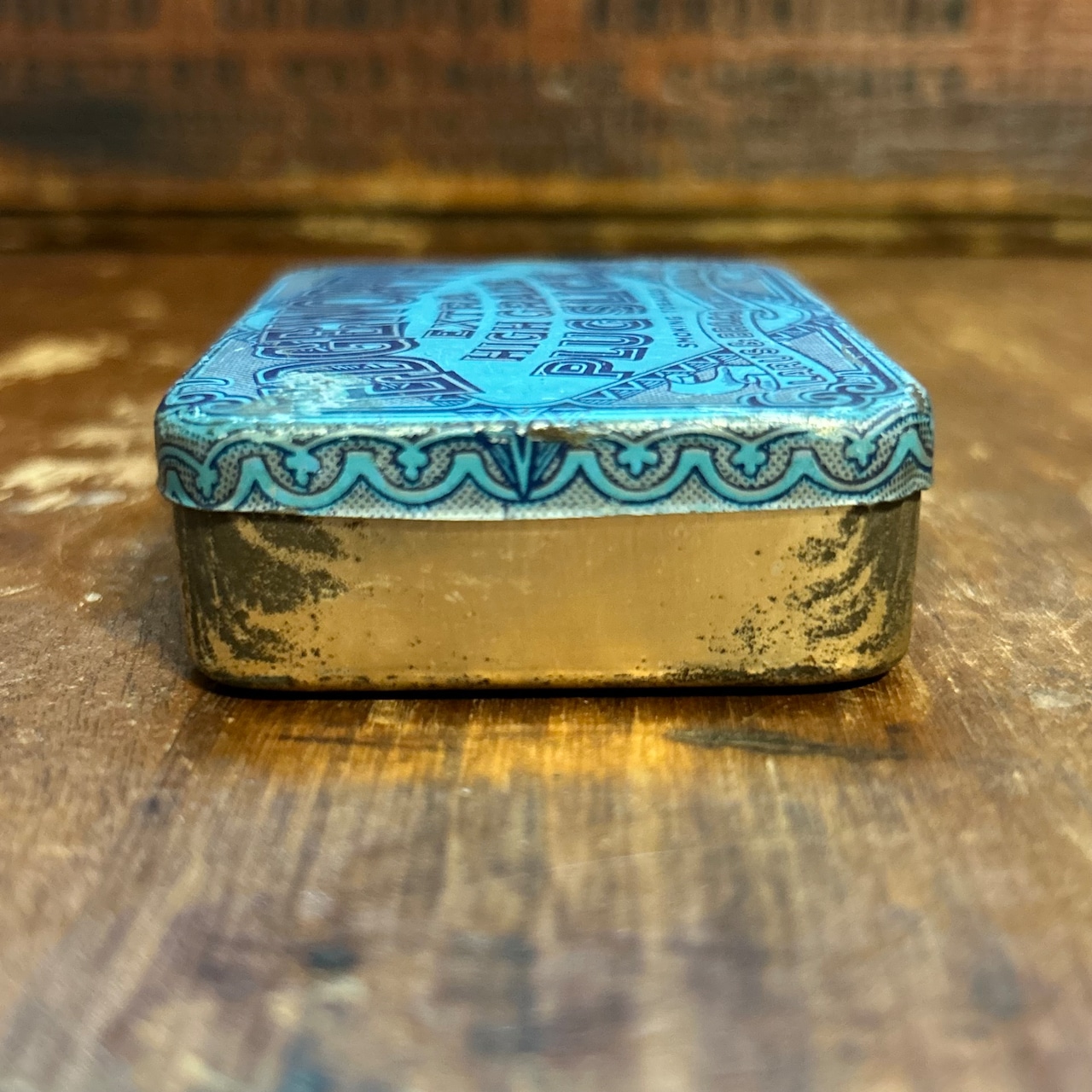 1910s–1920s エッジワース ヴィンテージ タバコ缶 EDGEWORTH EXTRA HIGH GRADE PLUG SLICE Vintage Tobacco Tin T-767