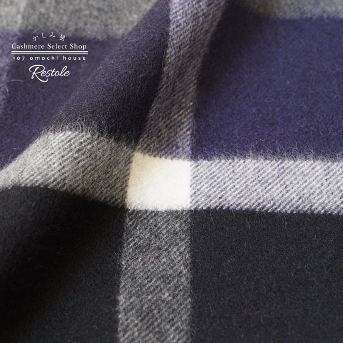 BLUE LAVEL CRESTBRIDGE別注 》ジョンストンズカシミヤ大判ストール