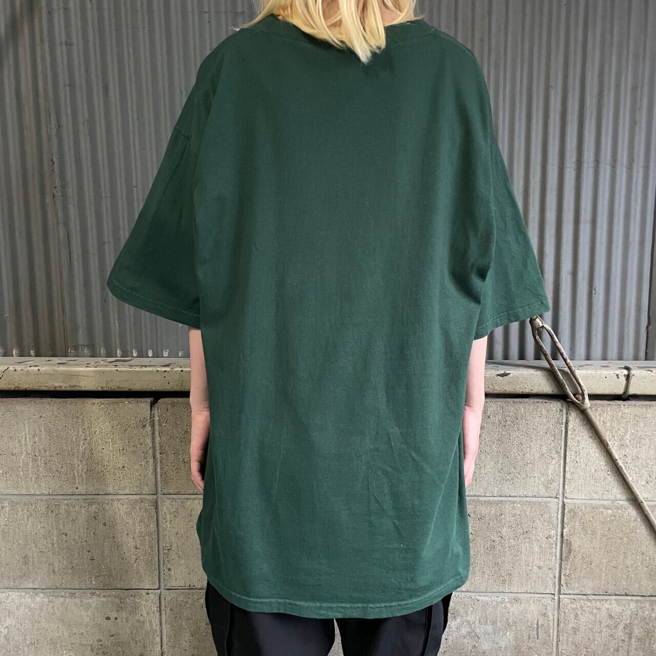 NFL グリーンベイ・パッカーズ ロゴ刺繍 Tシャツ メンズXL 古着 GREEN