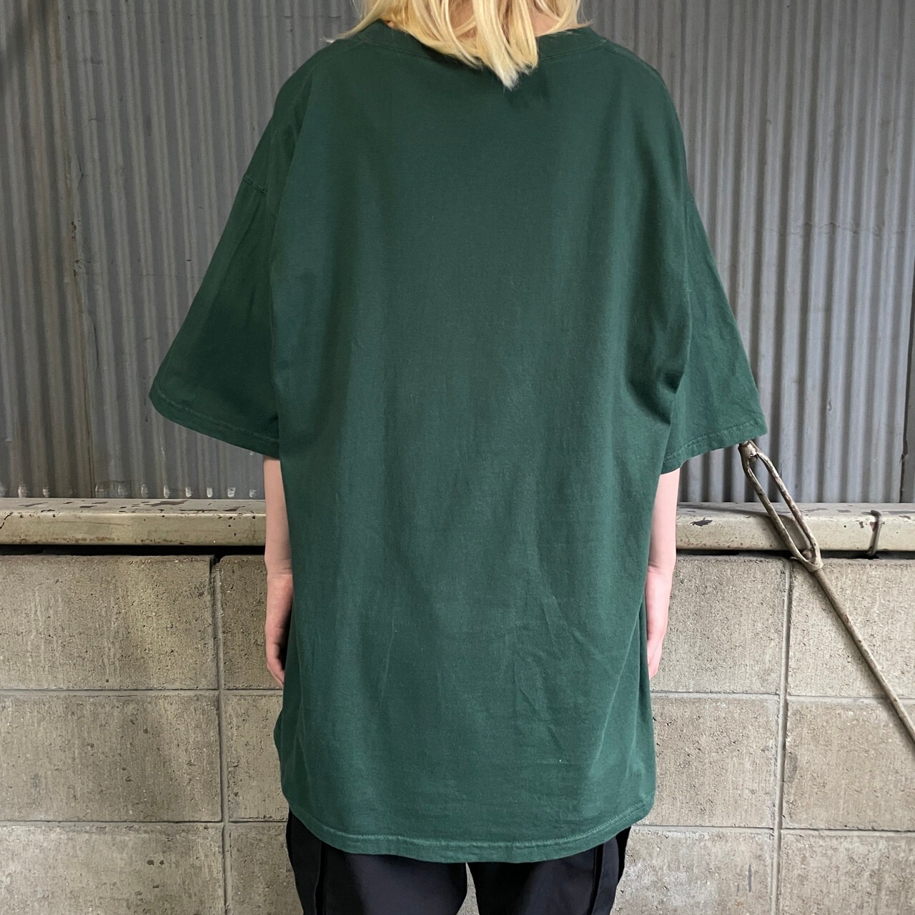 NFL グリーンベイ・パッカーズ ロゴ刺繍 Tシャツ メンズXL 古着 GREEN 