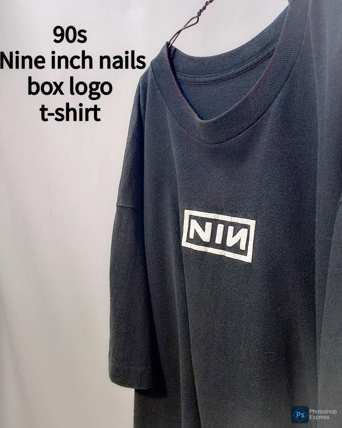 Vintage Nine inch nails box logo t-shirt 90s | 塚野製作所