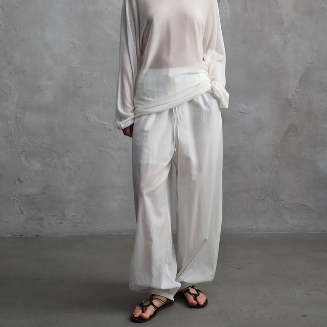 Washed Wide Denim Pants  T4581