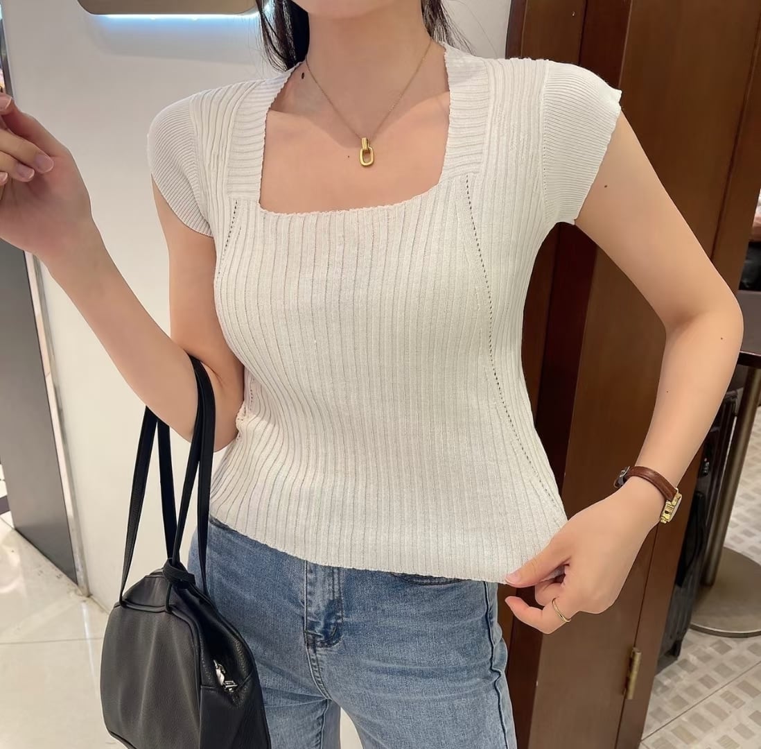 スクエアカット　リブトップス AJ1050-2205