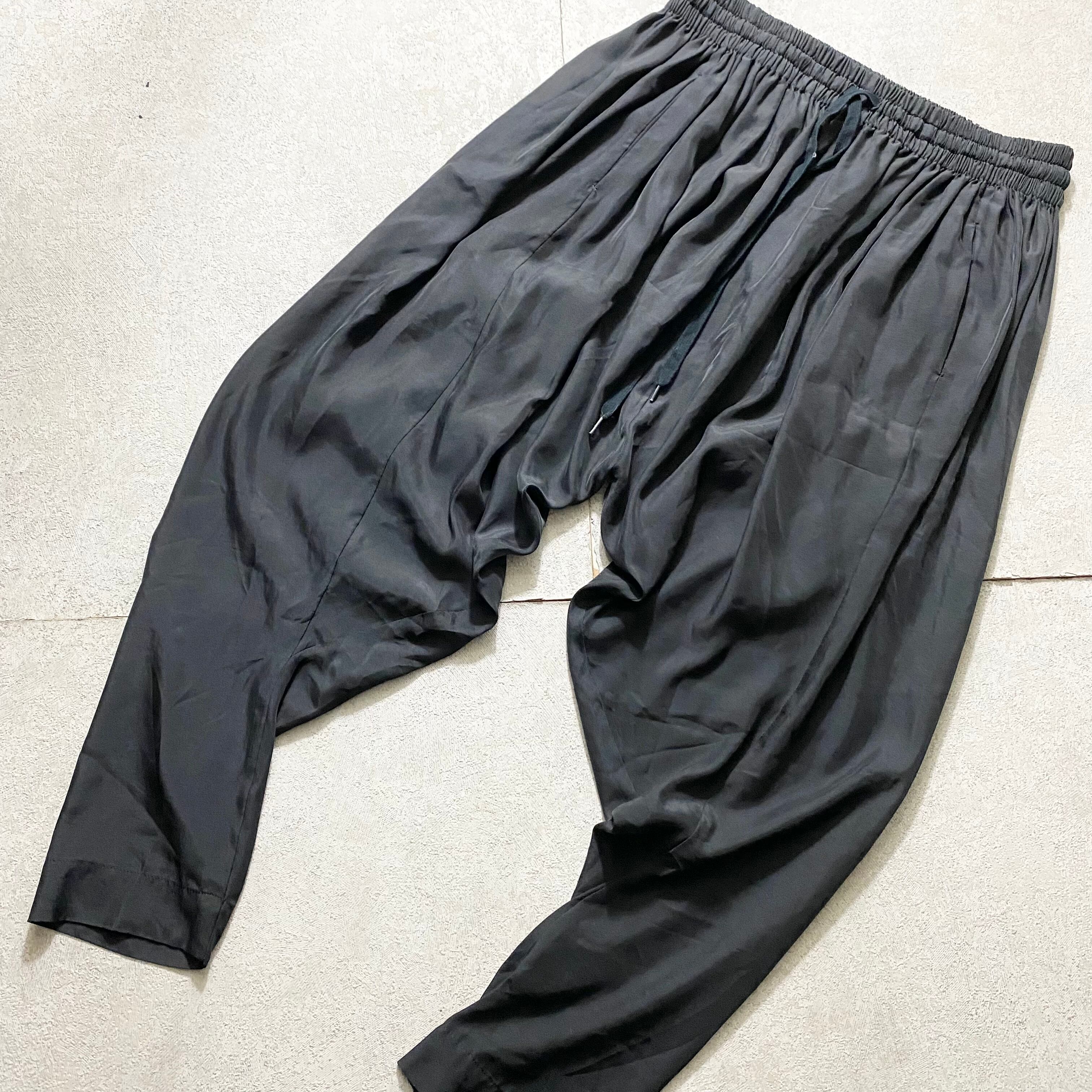 VIVIENNE WESTWOOD ANGLOMANIA black sarrouel pants | NOIR ONLINE