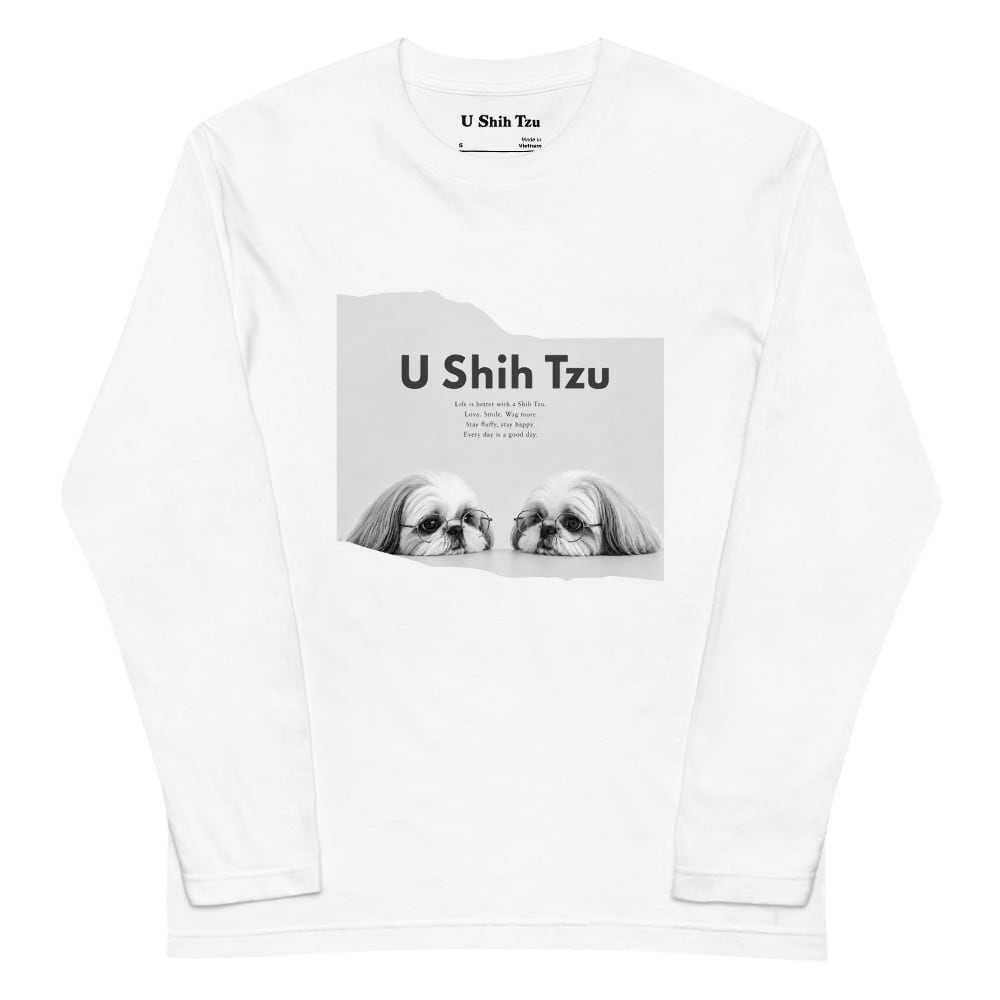 Twin Shih Tzu Long Tee U0048