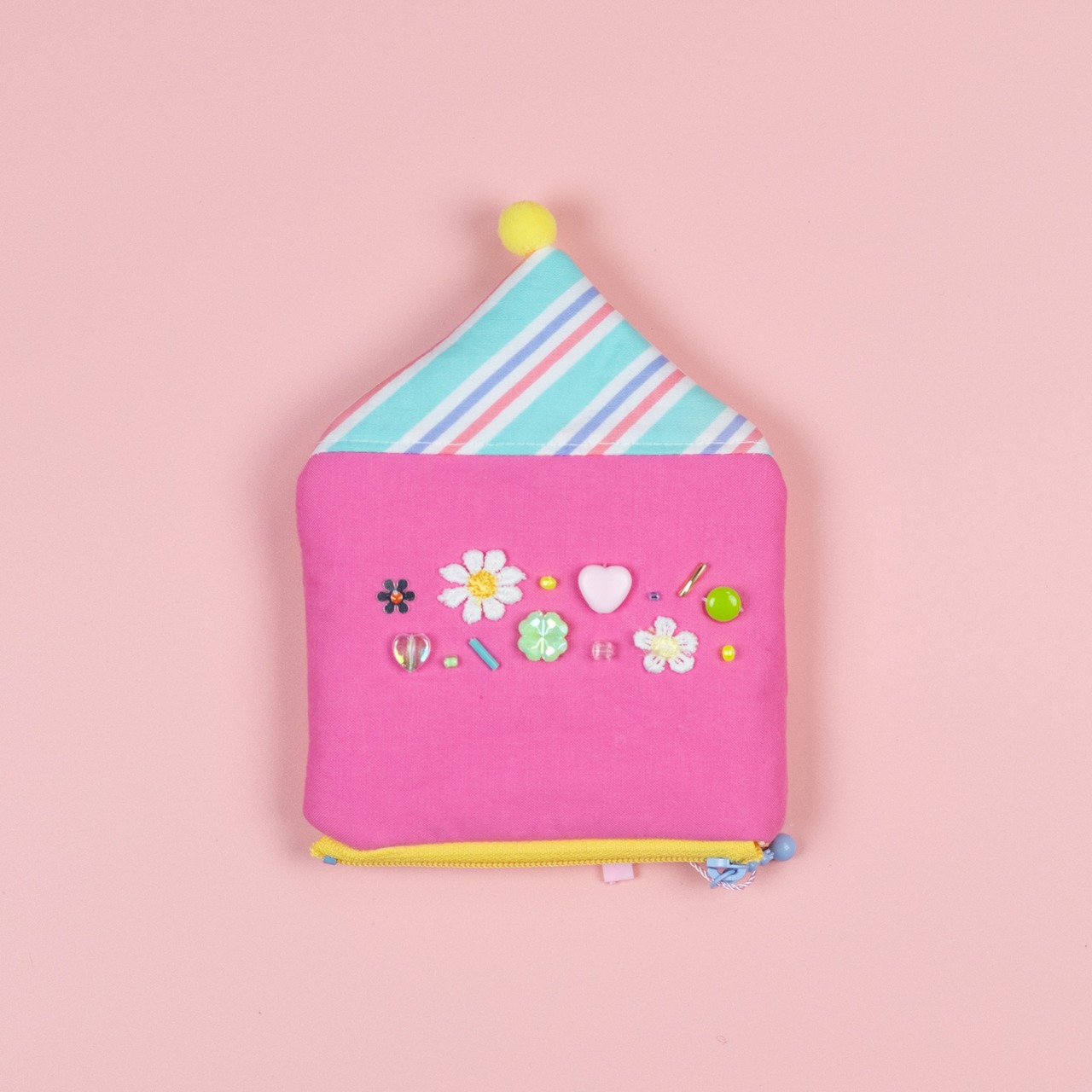 < moë > おうち pouch - pink