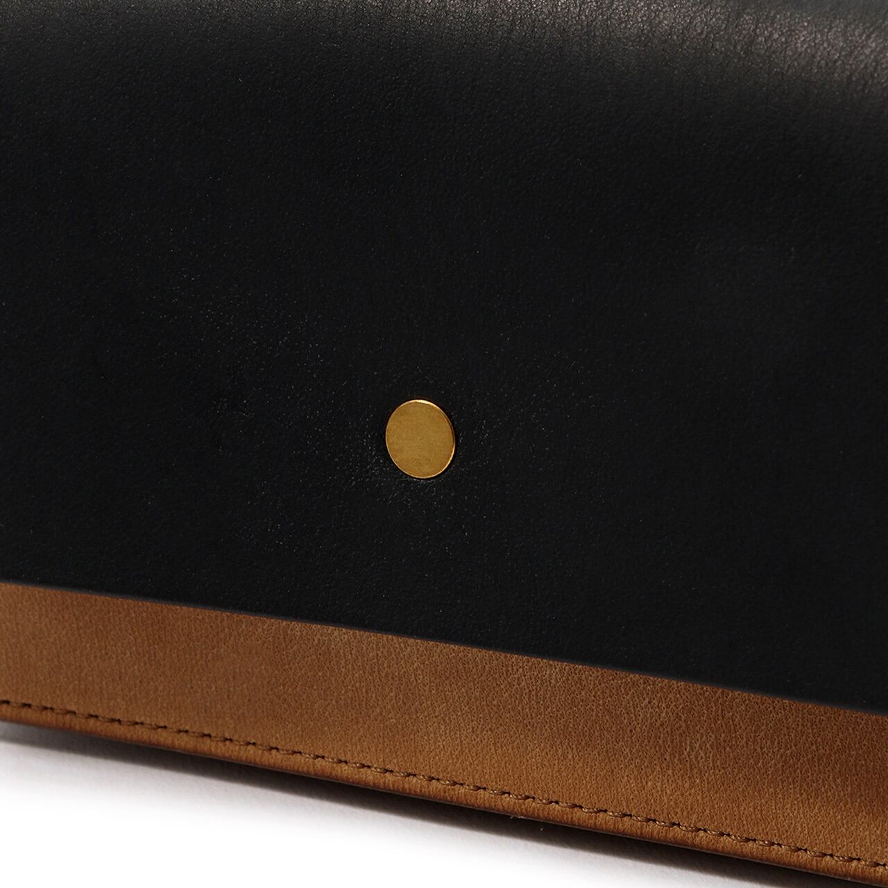 forme Hand wallet combi Liscio black | MIZU TO ABURA